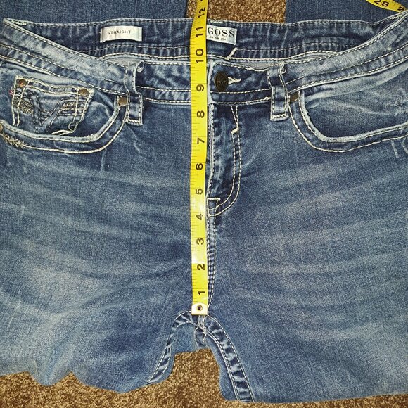 Vigoss Straight Embroidered Pocket Denim Jeans - Picture 7 of 10